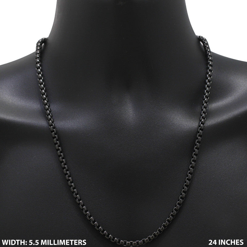 5.5mm Box Chain 24"