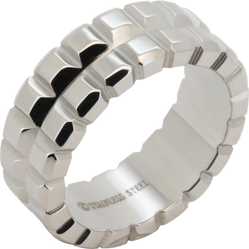 8mm Watch Link Band Ring Size 11