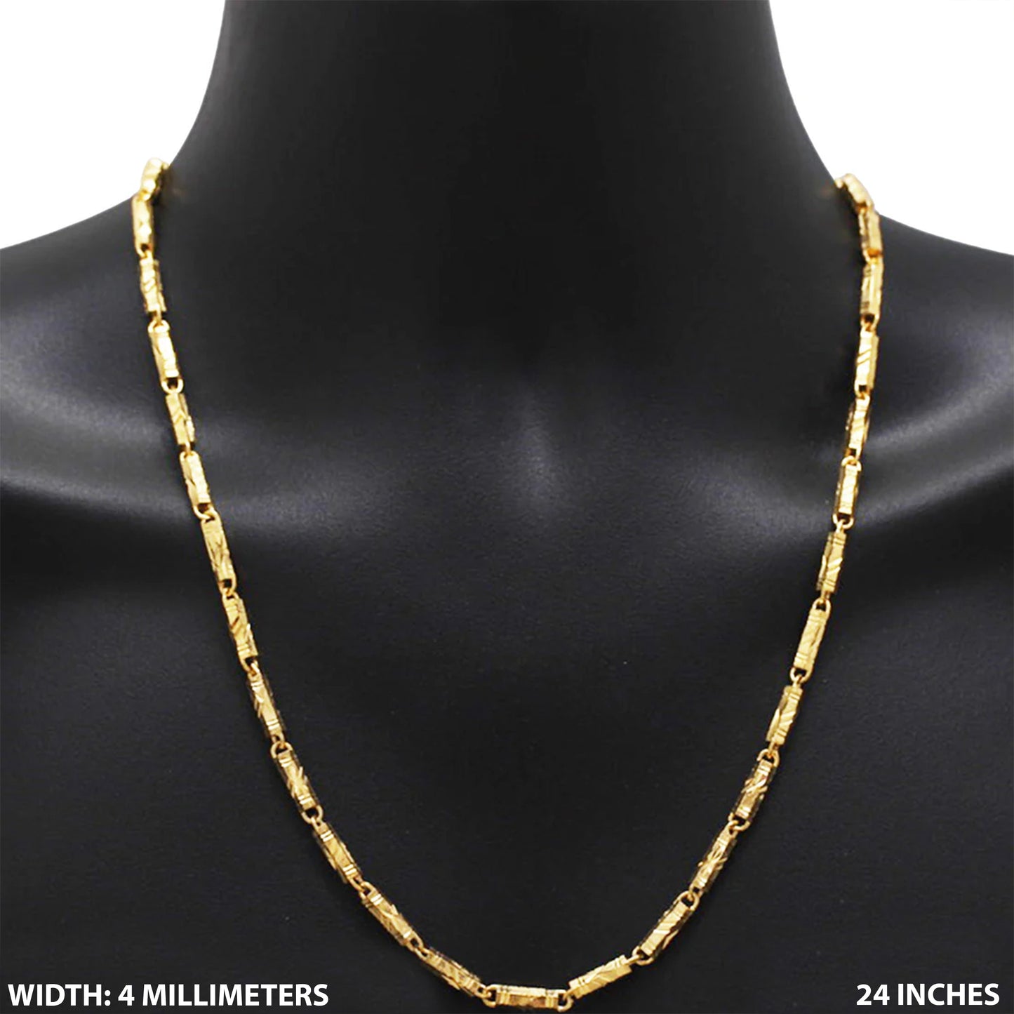 4mm Bamboo Chain 24"