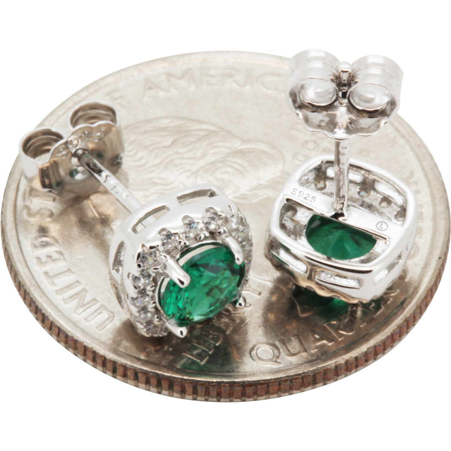 7.5mm Birthstone Square Studs