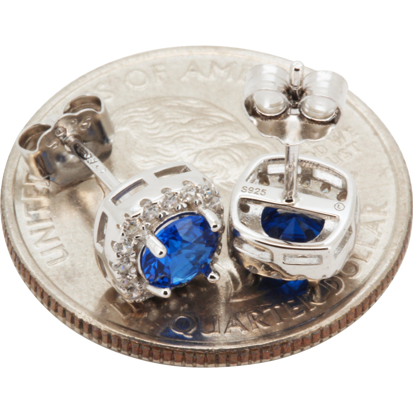 7.5mm Birthstone Square Studs