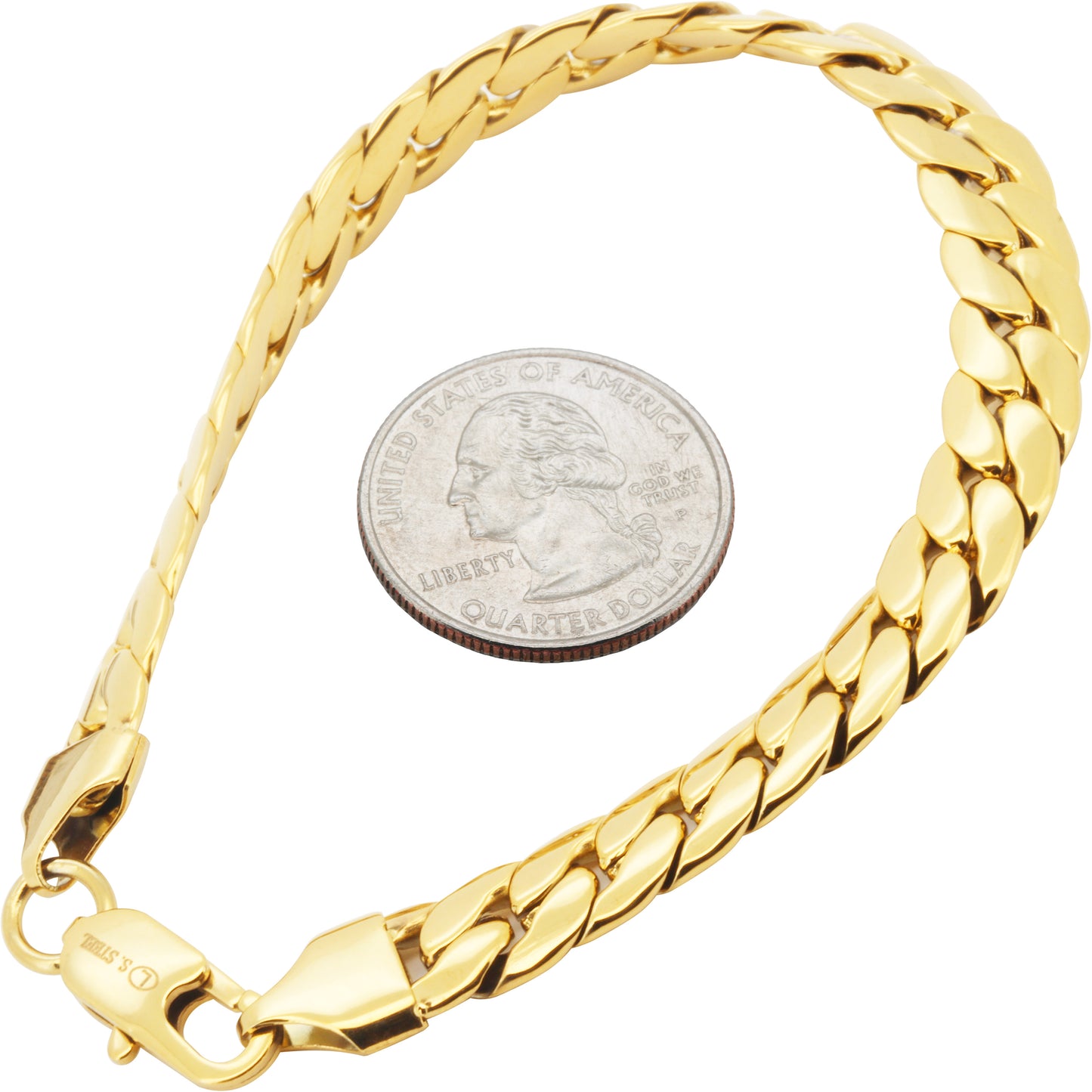 8mm Miami Cuban Link Bracelet 7.5"