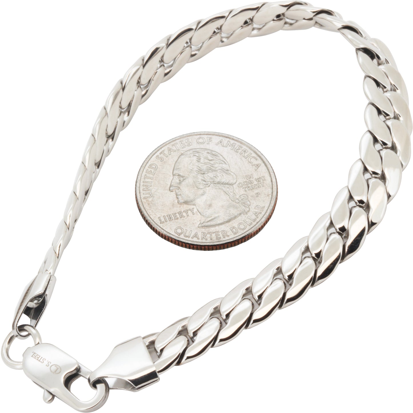 8mm Miami Cuban Link Bracelet 7.5"