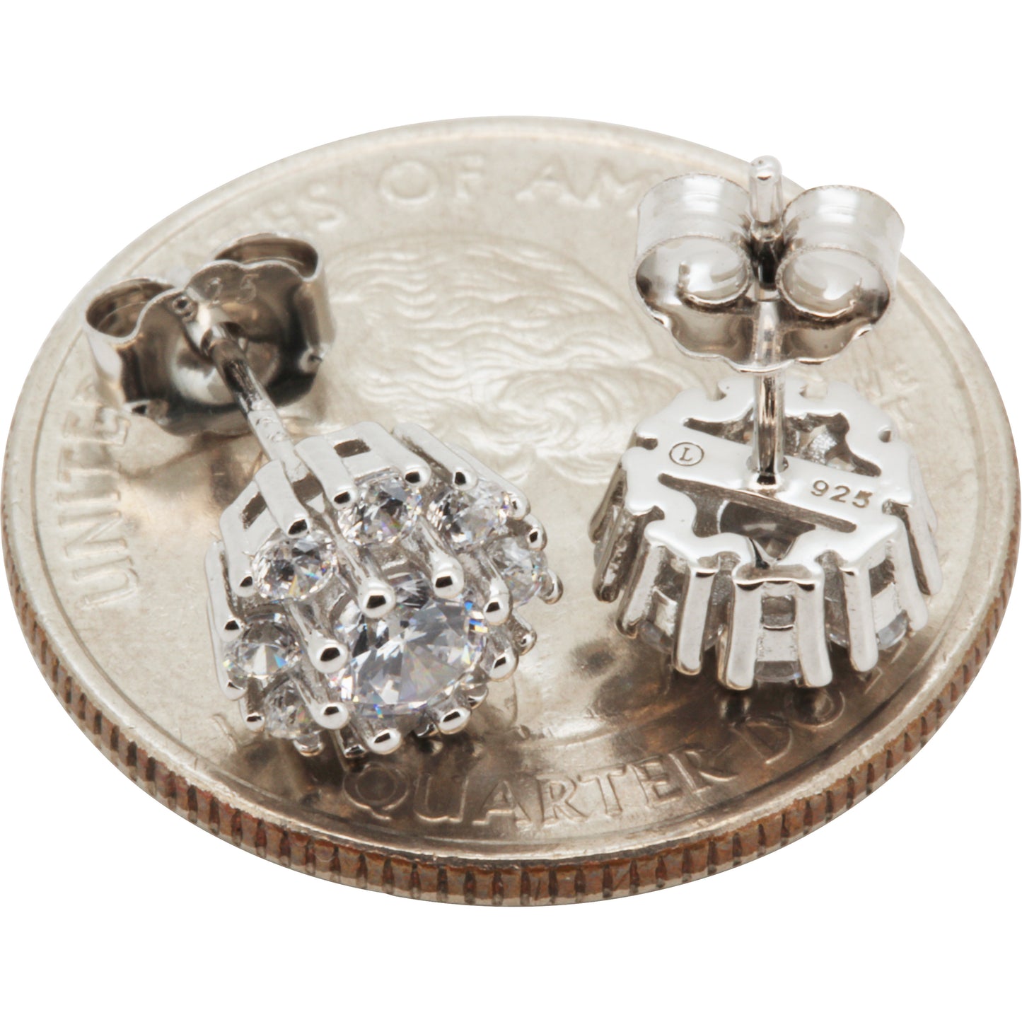 8mm Circle Cluster Studs