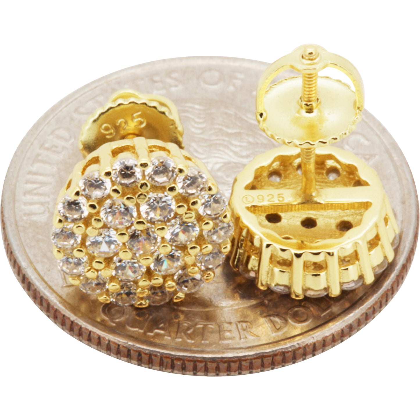 10mm Circle Cluster Studs