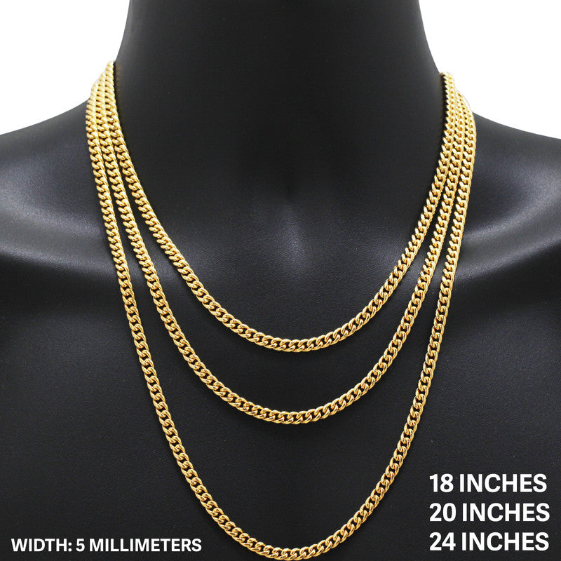 5mm Miami Cuban Link Chain 20"