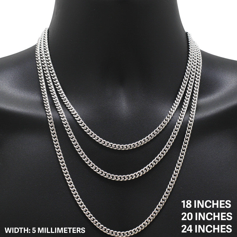 5mm Miami Cuban Link Chain 24"