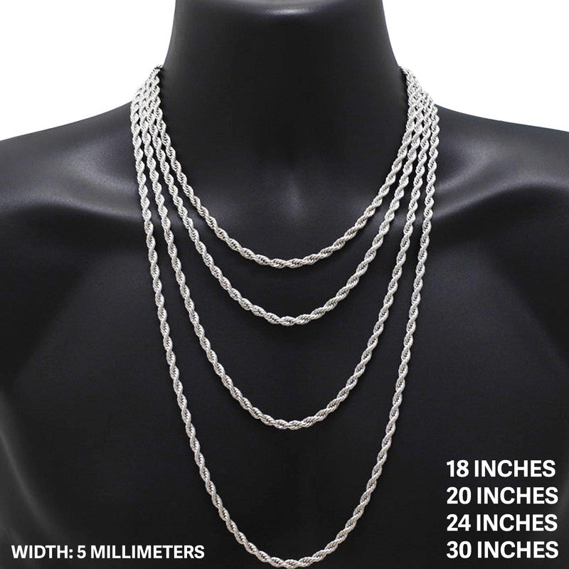 5mm Rope Chain 20"