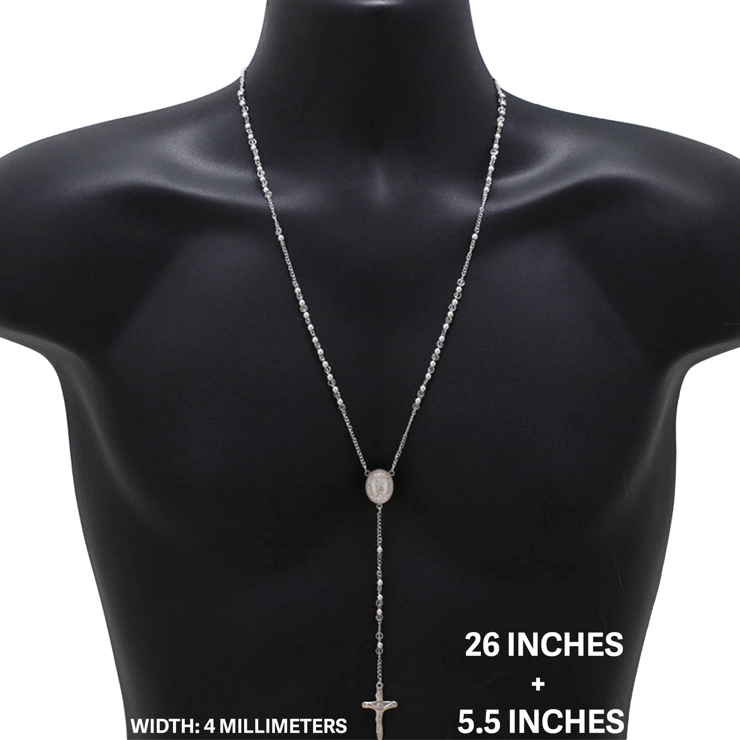 4mm Rosary 26" +5.5"
