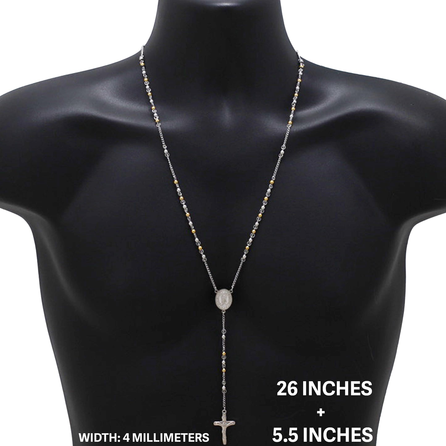 4mm Rosary 26" +5.5"
