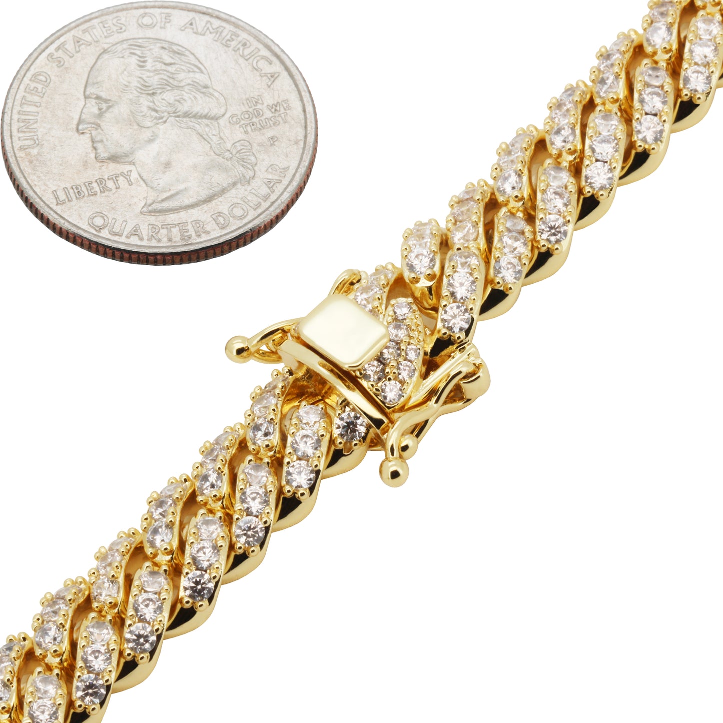 10mm Cuban Link Bracelet 8"