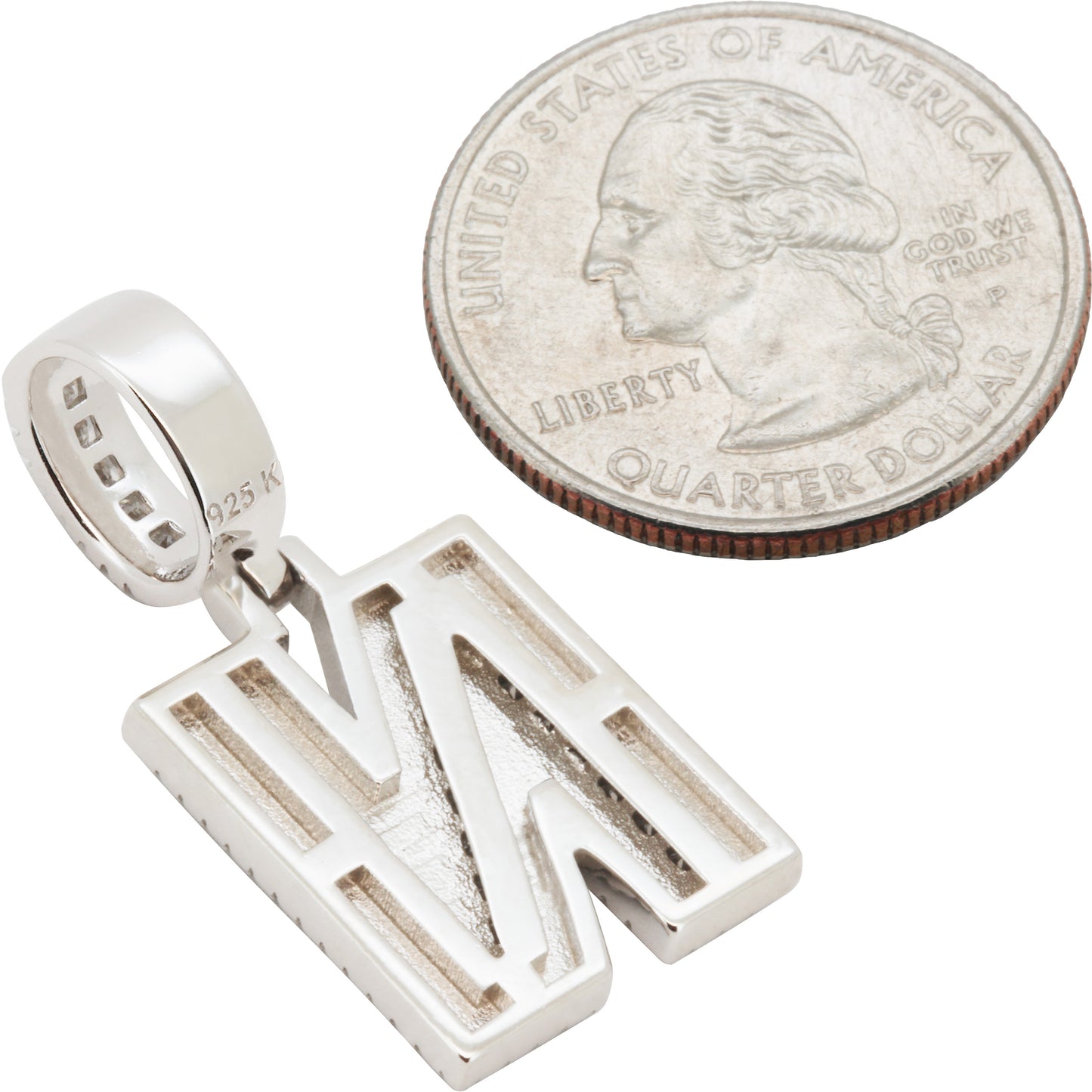 Block Letter N Pendant