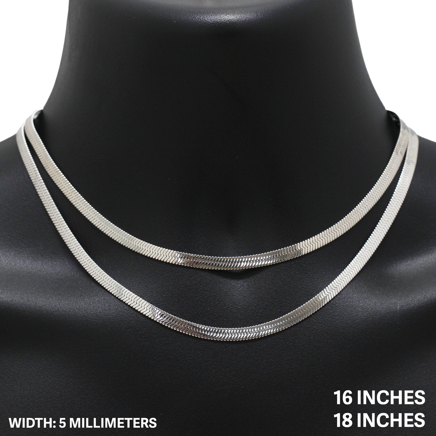 5mm Herringbone Chain 18"