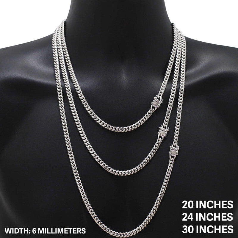 6mm Miami Cuban Link Chain 26"