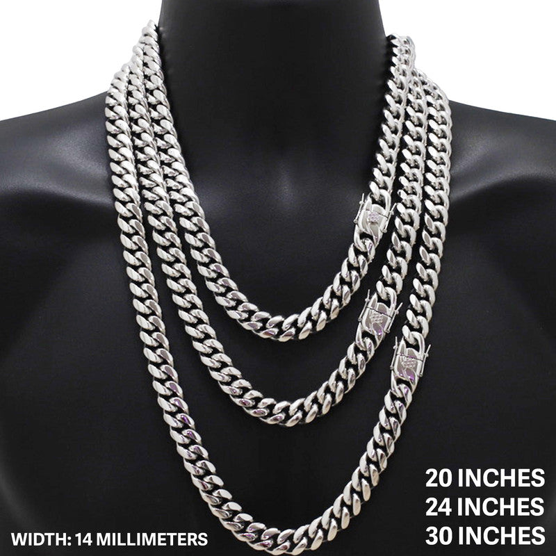 14mm Miami Cuban Link Chain 16"