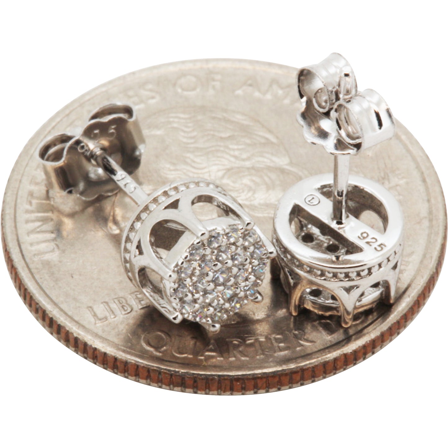 6.5mm Crown Circle Studs