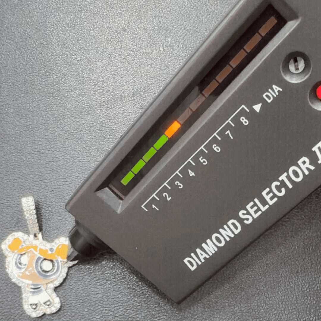 Moissanite Power Puff Girls Bubbles Pendant