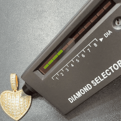 Moissanite Heart Pendant