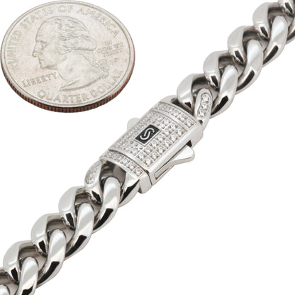 10mm Monaco Miami Cuban Link Chain 20"