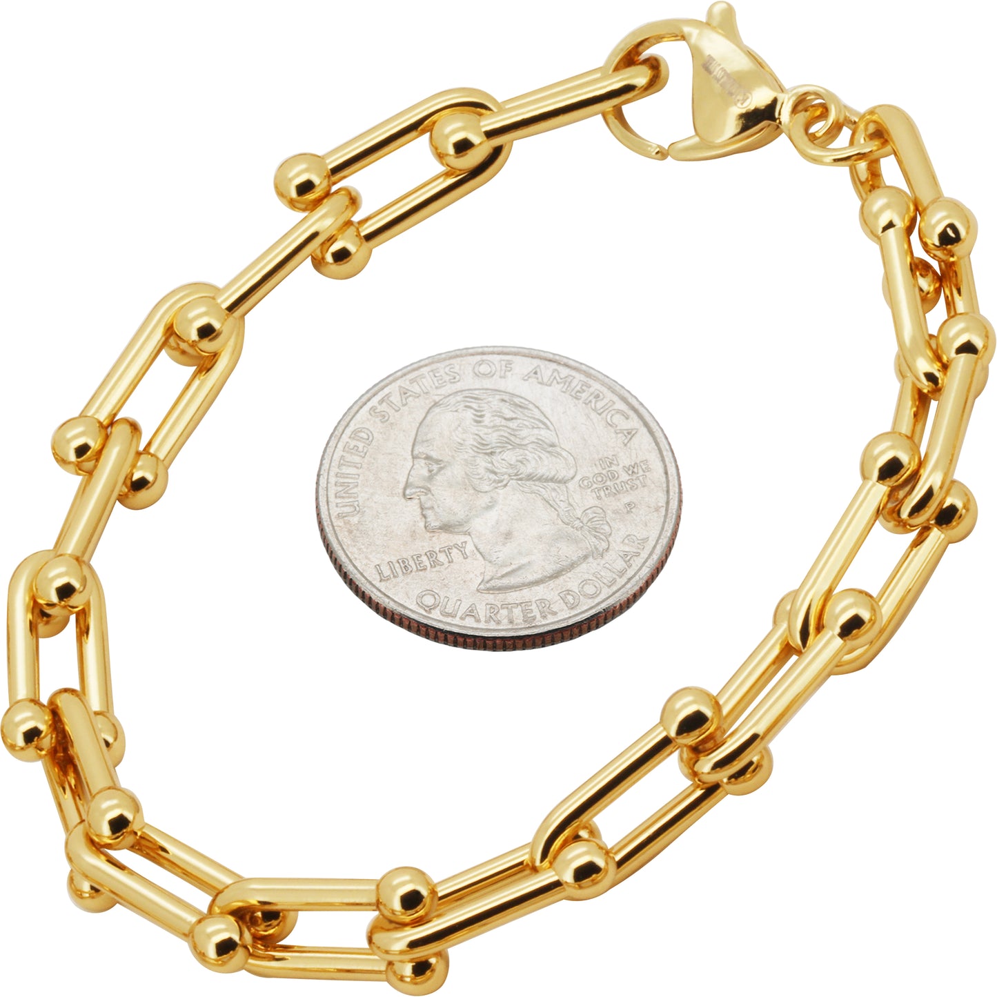 8mm Graduated Link Bracelet 7.5"