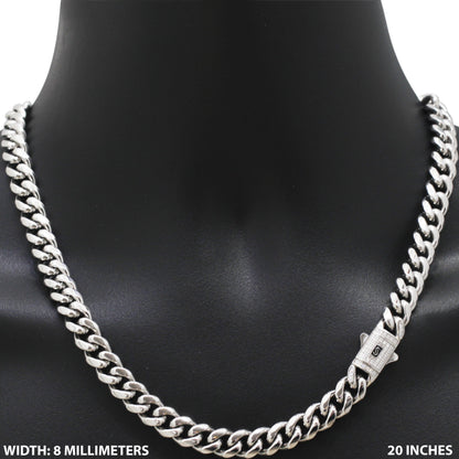 10mm Monaco Miami Cuban Link Chain 20"
