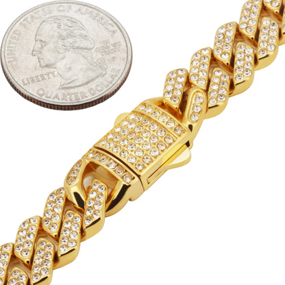 13mm Cuban Link Bracelet 8.2"