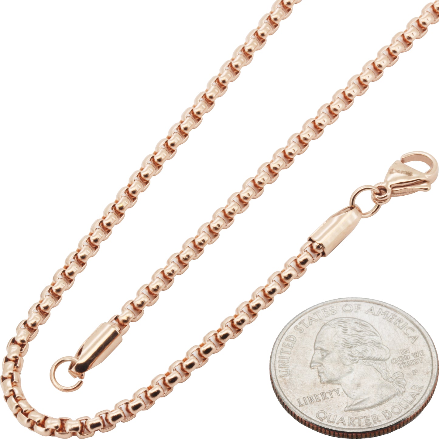 3mm Box Chain 24"