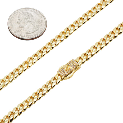 6mm Monaco Miami Cuban Link Chain 20"