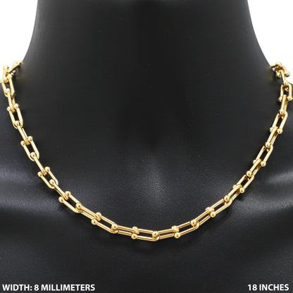 8mm Graduated Link Chain 18"