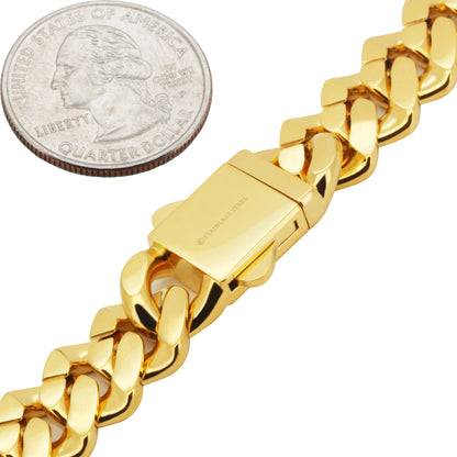 13mm Cuban Link Bracelet 8.2"