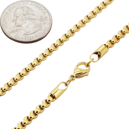3.5mm Box Chain 20"