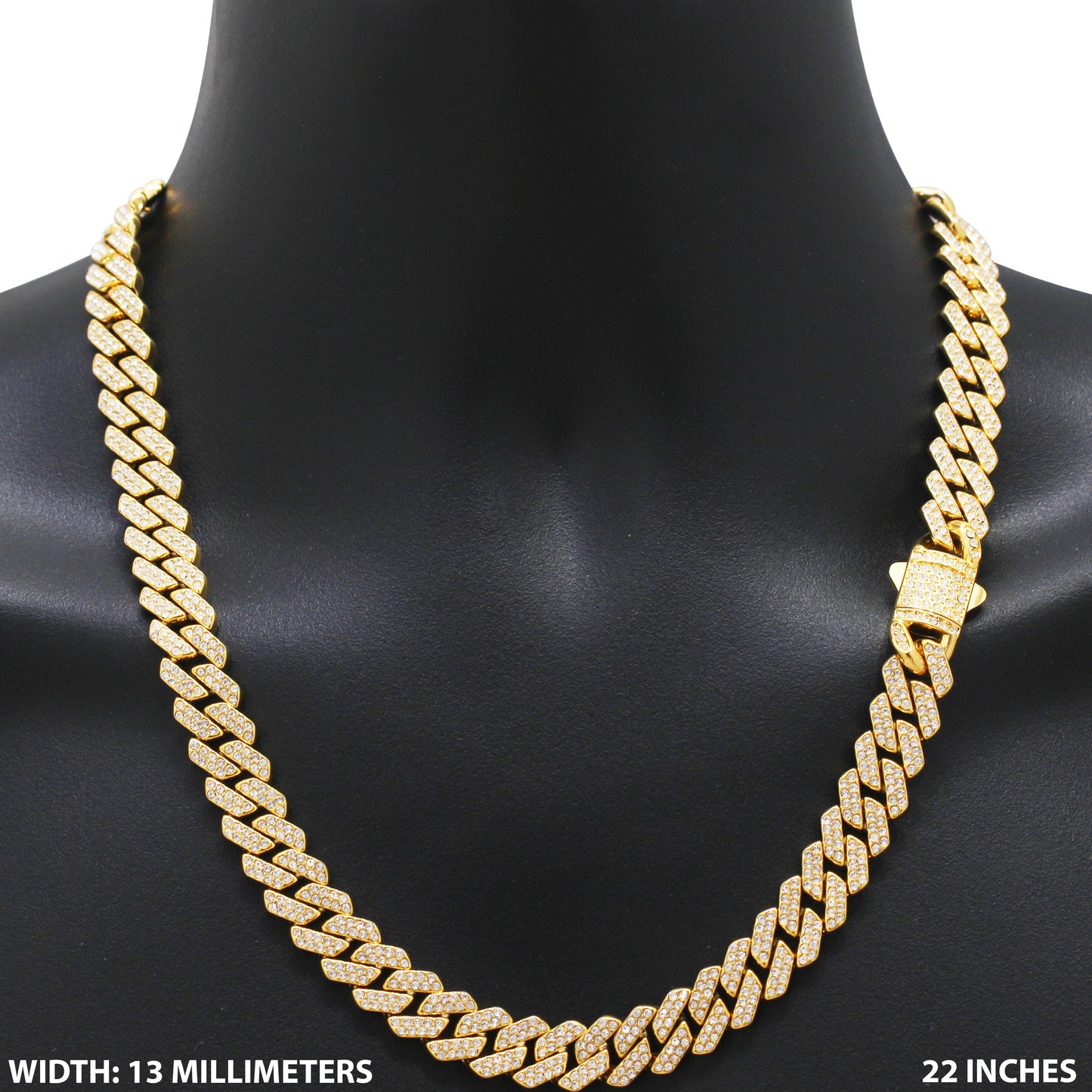 13mm Cuban Link Chain 22"
