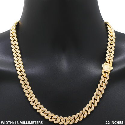 13mm Cuban Link Chain 22"