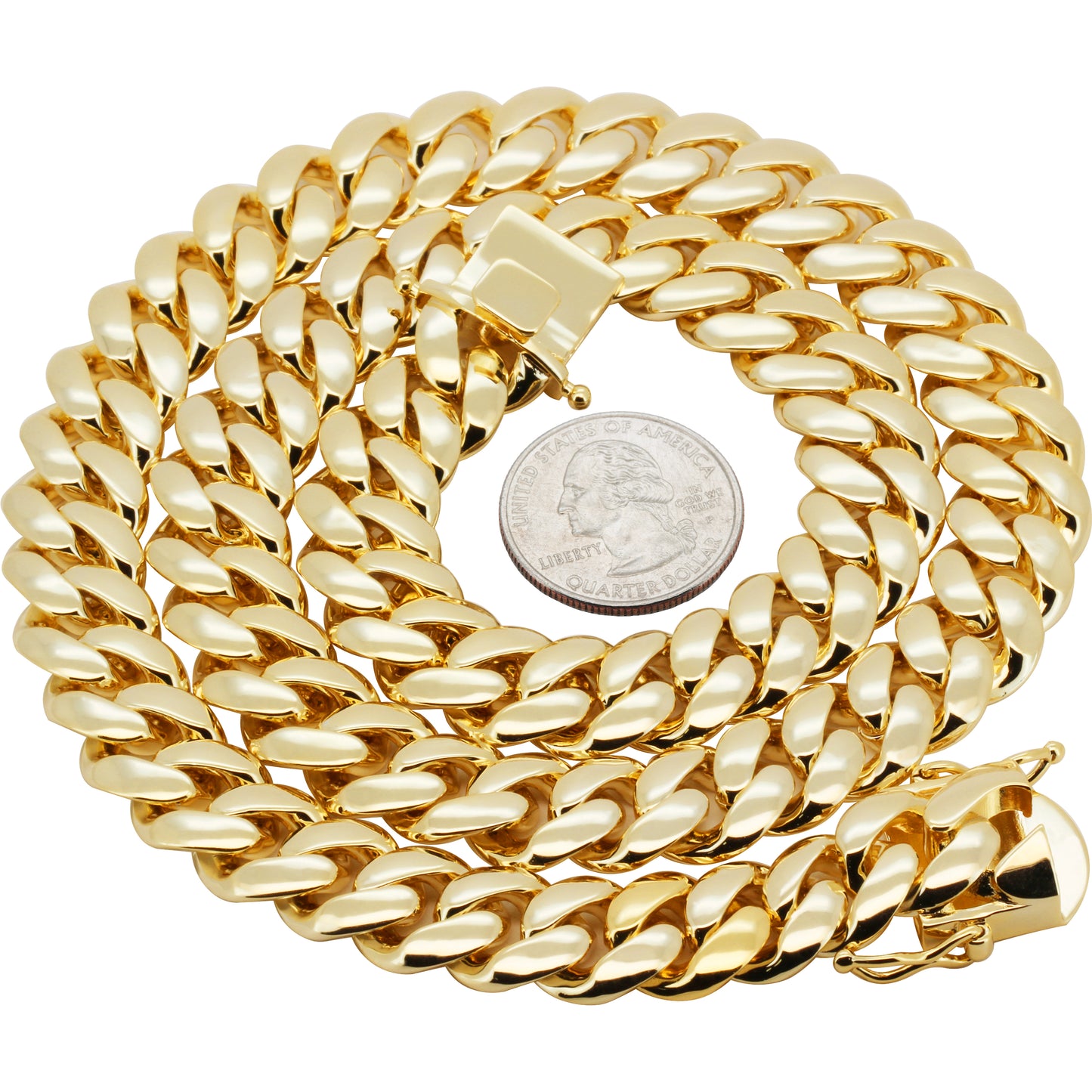 14mm Miami Cuban Link Chain 20"
