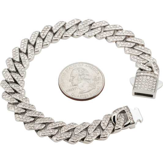 13mm Cuban Link Bracelet 8.2"