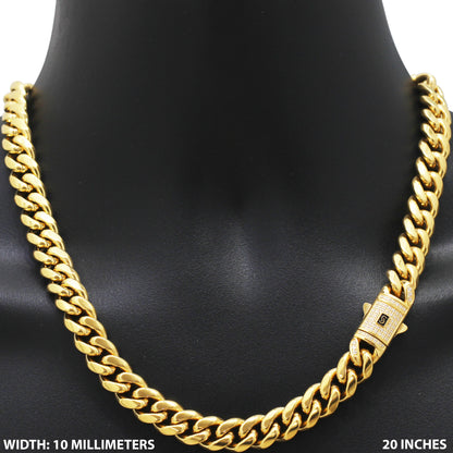 12mm Monaco Miami Cuban Link Chain 20"