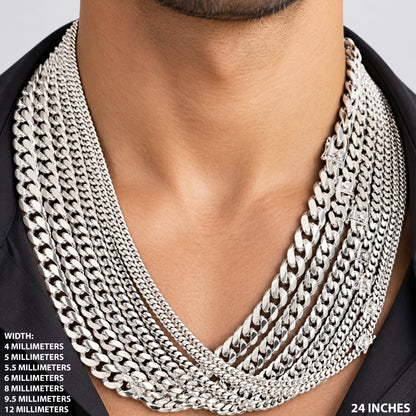 5.5mm Miami Cuban Link Chain 24"