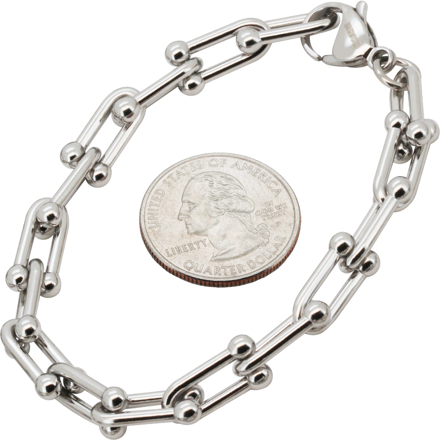 8mm Graduated Link Bracelet 7.5"