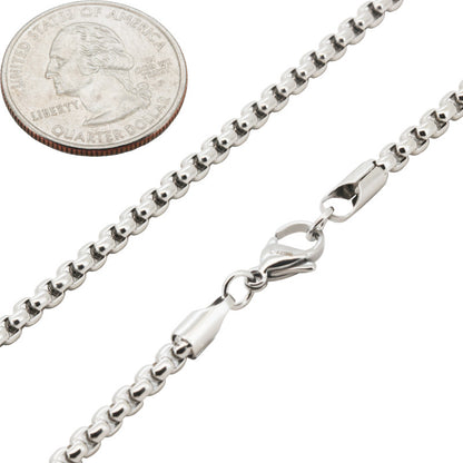 3.5mm Box Chain 30"