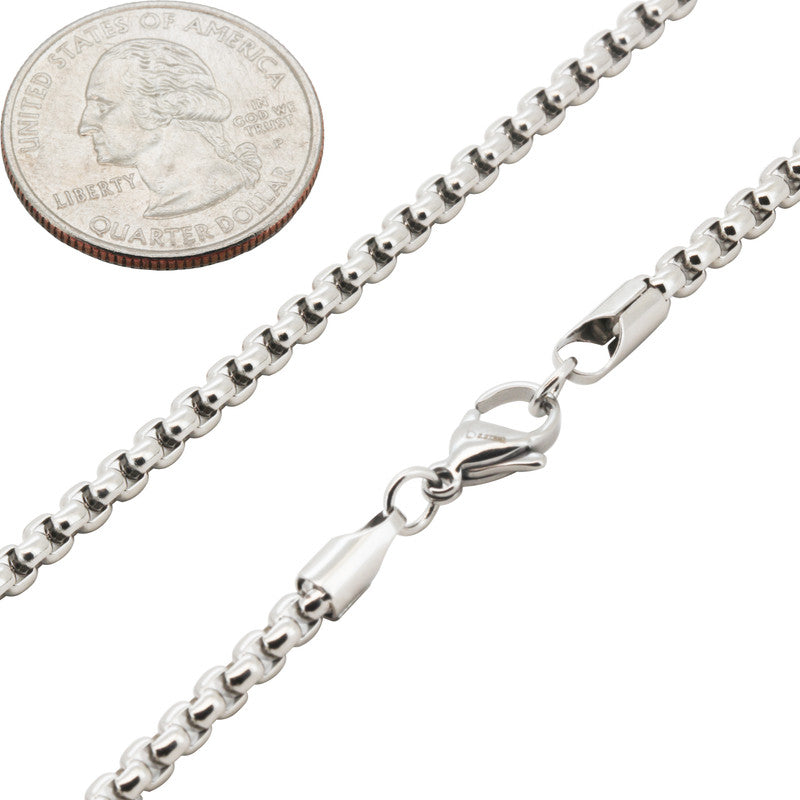 3.5mm Box Chain 24"