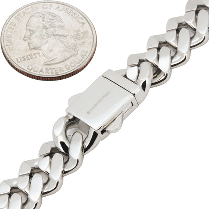 13mm Cuban Link Bracelet 8.2"