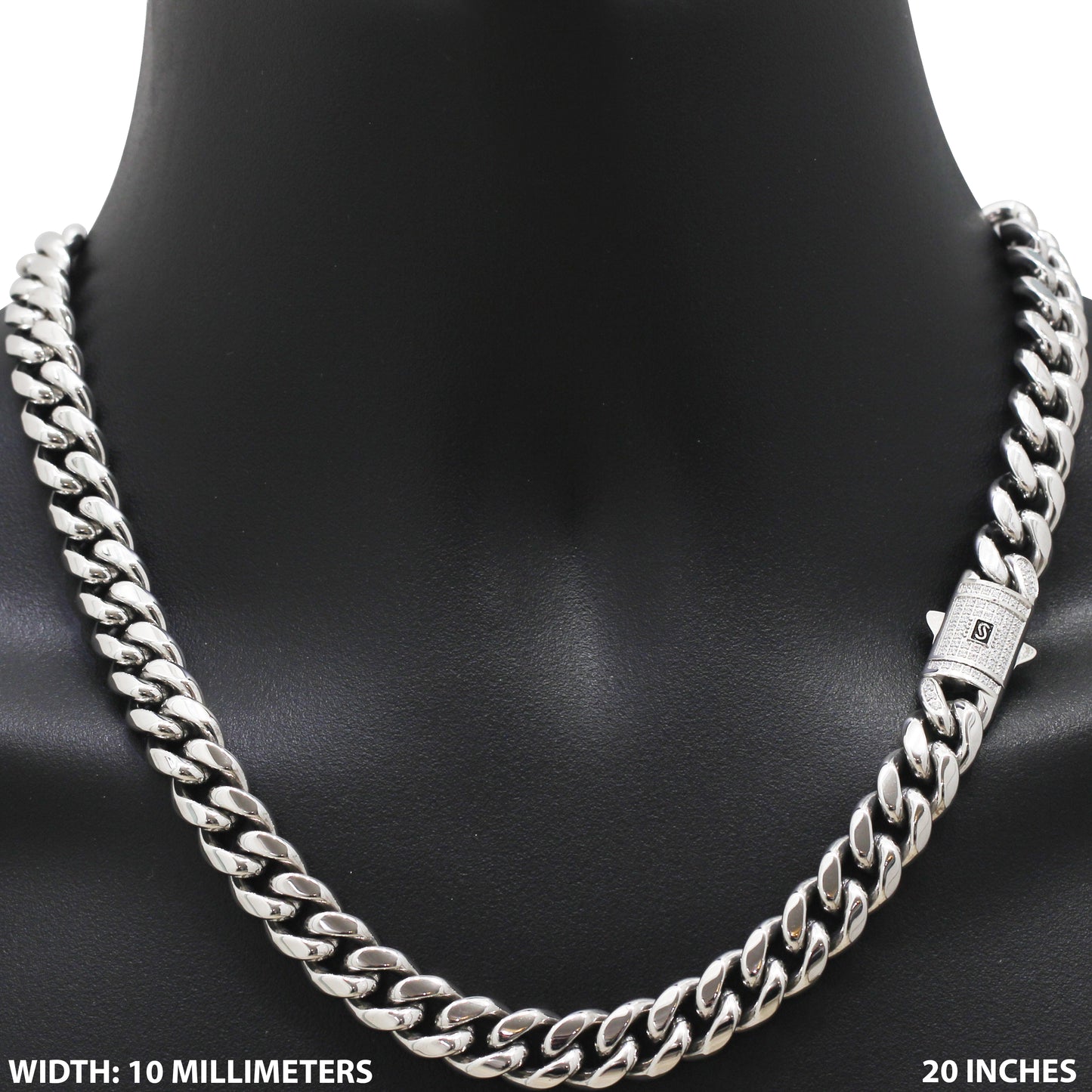 12mm Monaco Miami Cuban Link Chain 20"