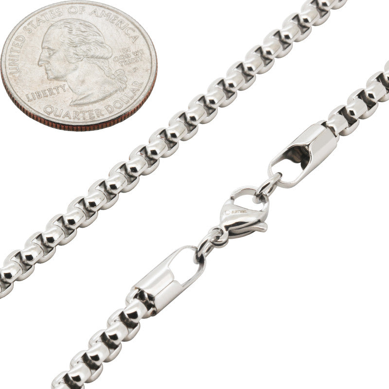 4.5mm Box Chain 24"