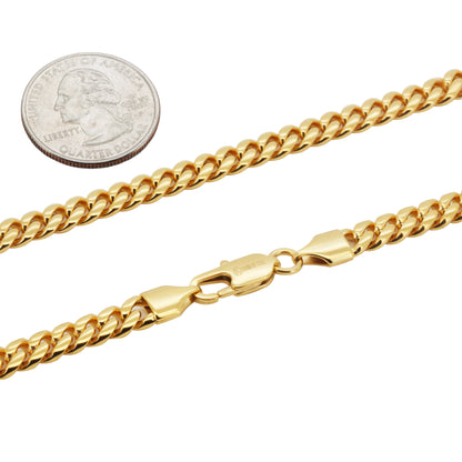 6mm Miami Cuban Link Bracelet 8"