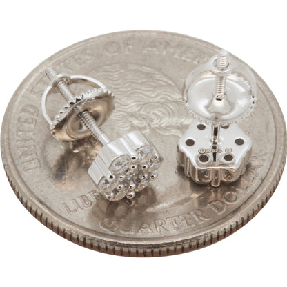 6mm Moissanite Cluster Studs
