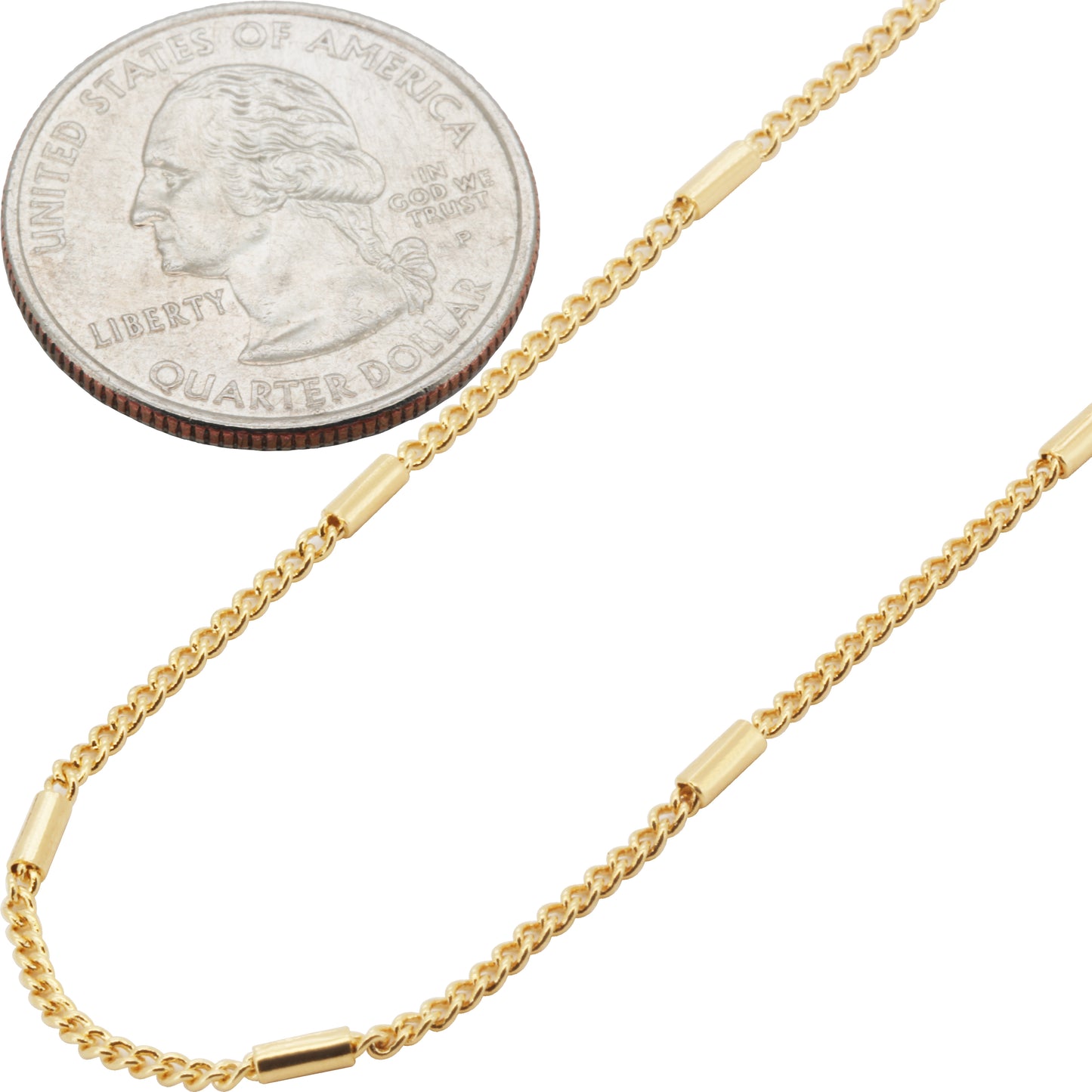 2mm Curb Cuban Link Barrel Chain 24"