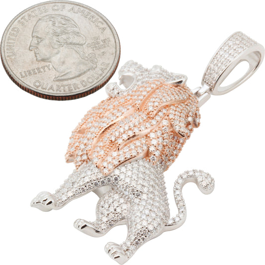 Moissanite Lion Pendant