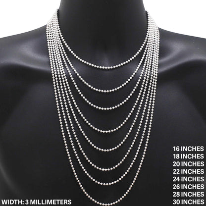 3mm Mooncut Chain 20"