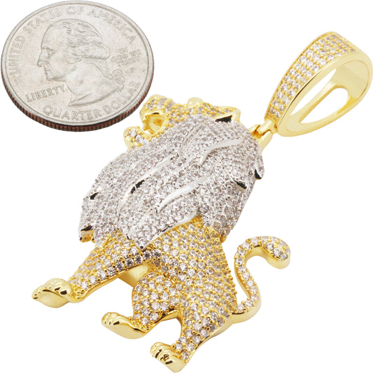 Two-Tone Lion Body Pendant