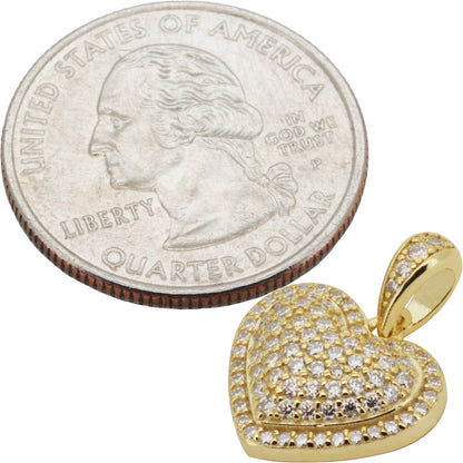 Moissanite Heart Pendant